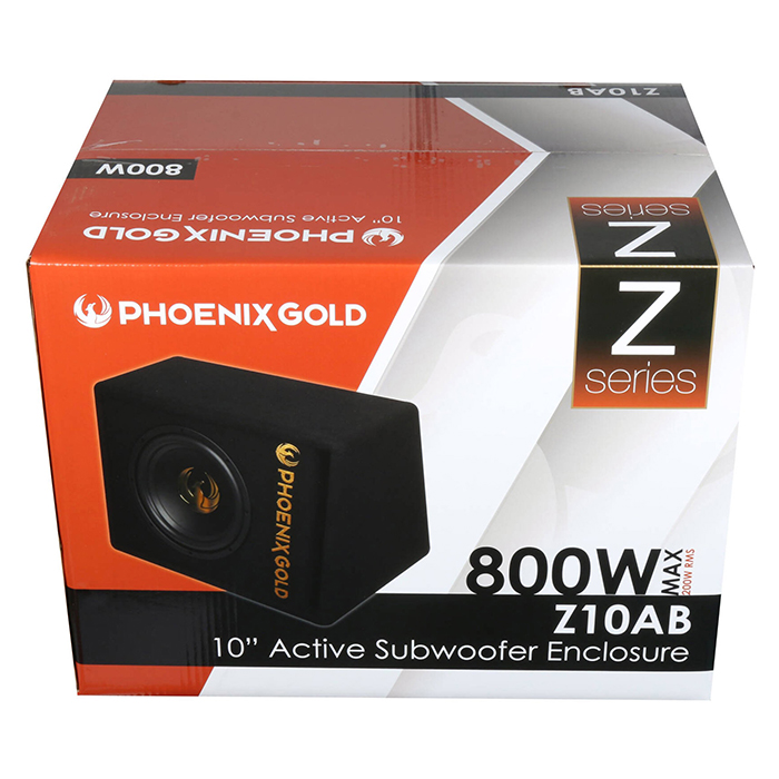 Phoenix Gold 10 Subwoofer m kabler og fjernbetjening