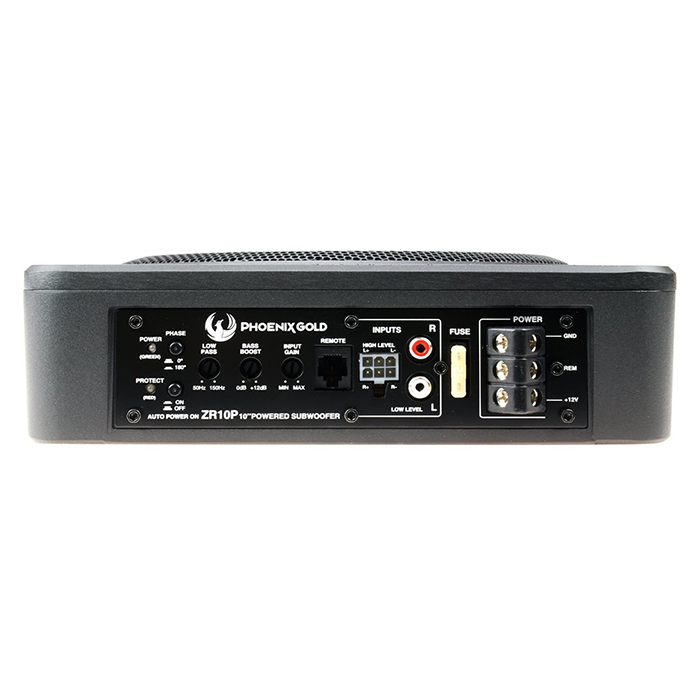 Phoenix Gold 10” aktiv subwoofer under sæde 200W RMS