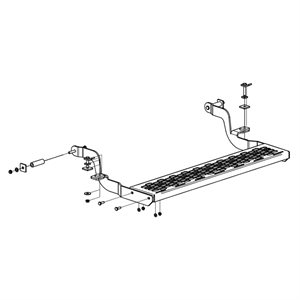 Beslag trinbræt bag - Ford Transit Custom 06.13-10.23