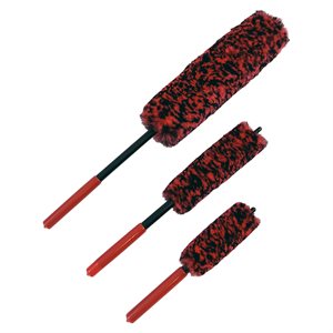 Fælgbørstesæt i mikrofiber - 3 stk.