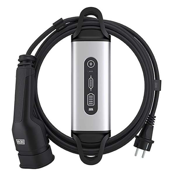 DEFA eMove 6A/9A bærbar oplader til 230V, 6m kabel