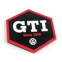 VW GTI gummimagnet, flerfarvet, 2 stk.
