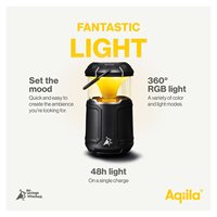 Aqiila Soundbird LED lampe med Højttaler og Powerbank