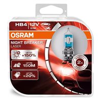 Osram Night Breaker Laser HB4 +150 procent lys - 2 stk.