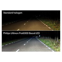 Philips Ultinon Pro6000 Boost LED H1 ECE godkendt 2 STK