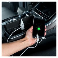 Allride mobiloplader 3-i-1, lightning, Mini USB, USB-C