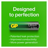 GP Ultra Plus Alkaline AA batteri 15AUP/LR6, 40-pak