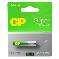 GP Super Alkaline AAA-batteri 24A/LR03 4-pak