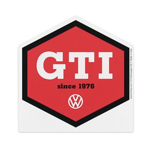 VW GTI isskraber sekskantet, ''Since 1976''