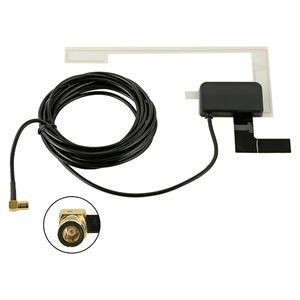 On-glass antenne DAB+ SMB(f) 12V fantomstrøm