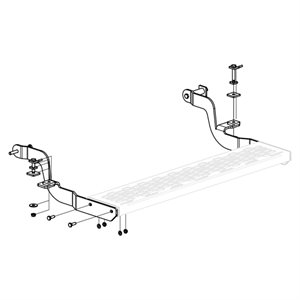 Beslag trinbræt bag - Renault Master 01.1999-05/2010