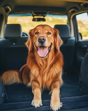 Sikkerhed for hund i bil